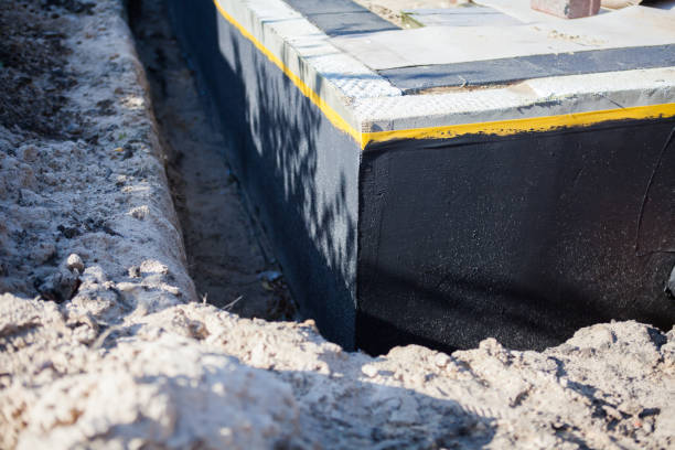 Professional Waterproofing technician working in Camden, OH